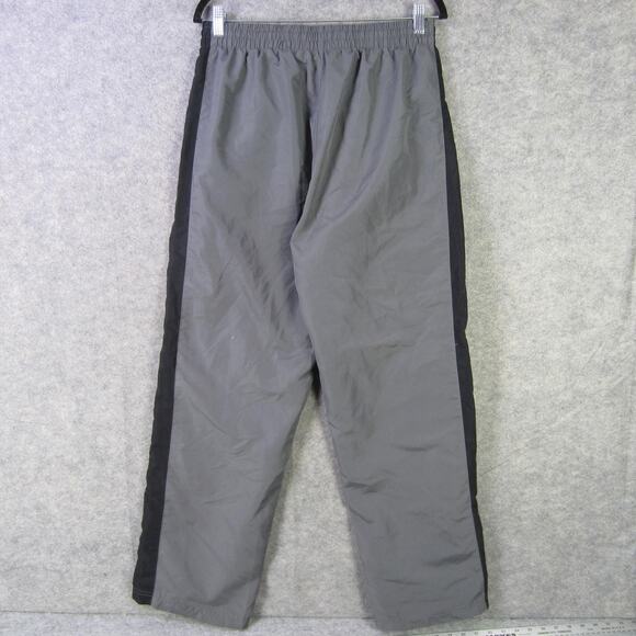 Russell Athletic Pants Mens Large Gray Black Track Warm Up Mesh Lined Polyester - Picture 8 of 10